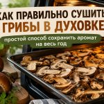 Как сушить грибы в духовке: правильная подготовка, температура и советы для долгого хранения