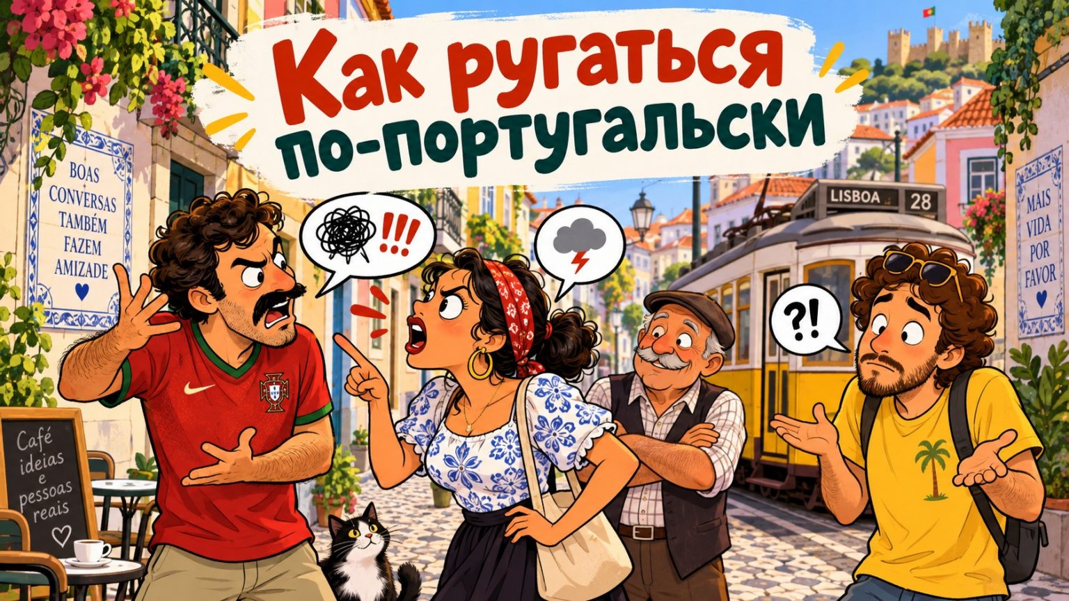 Матюки на португальском: популярные ругательства с переводом на русский