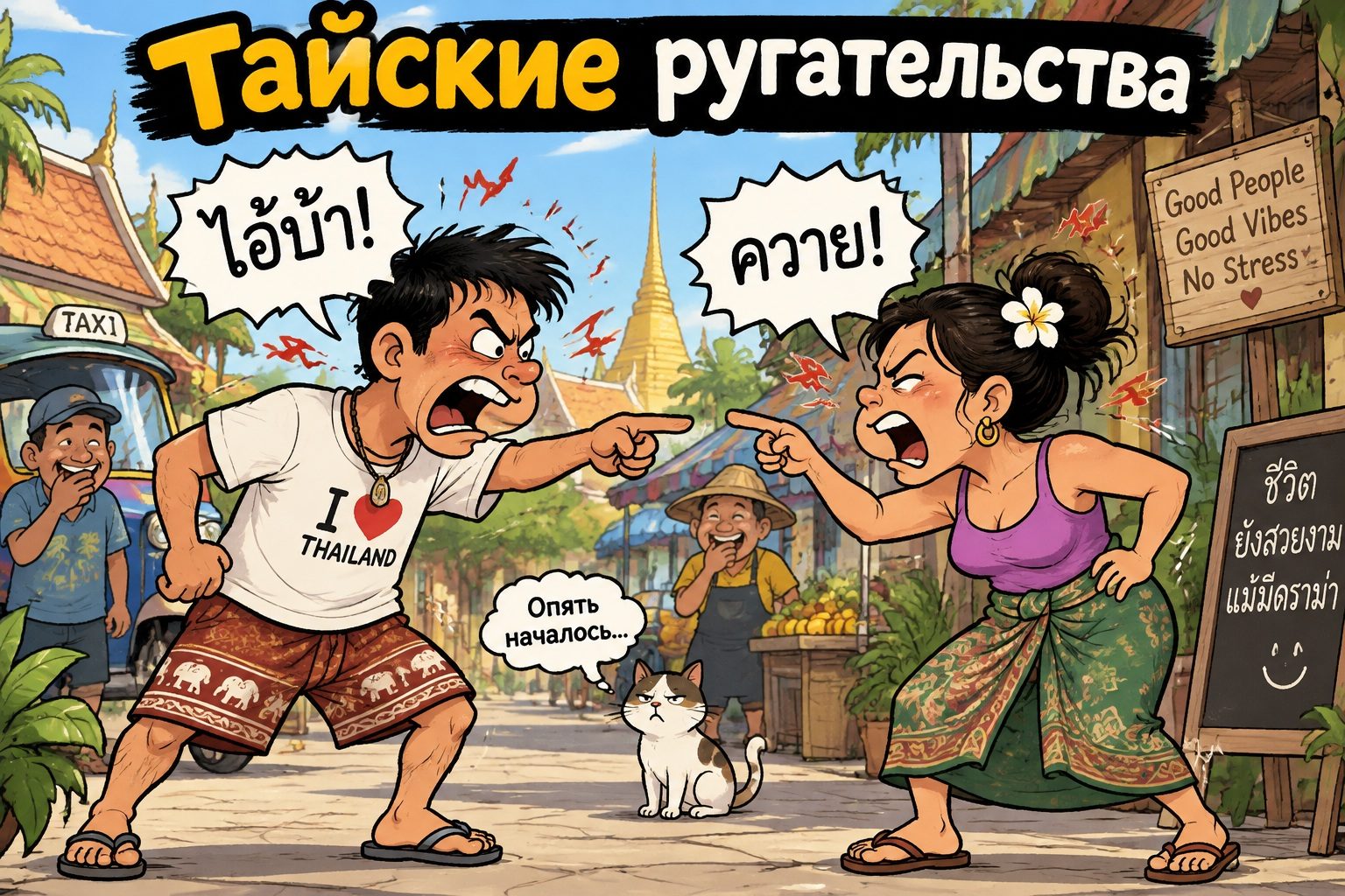 Матюки на тайском языке: популярные ругательства, грубые слова и перевод на русский