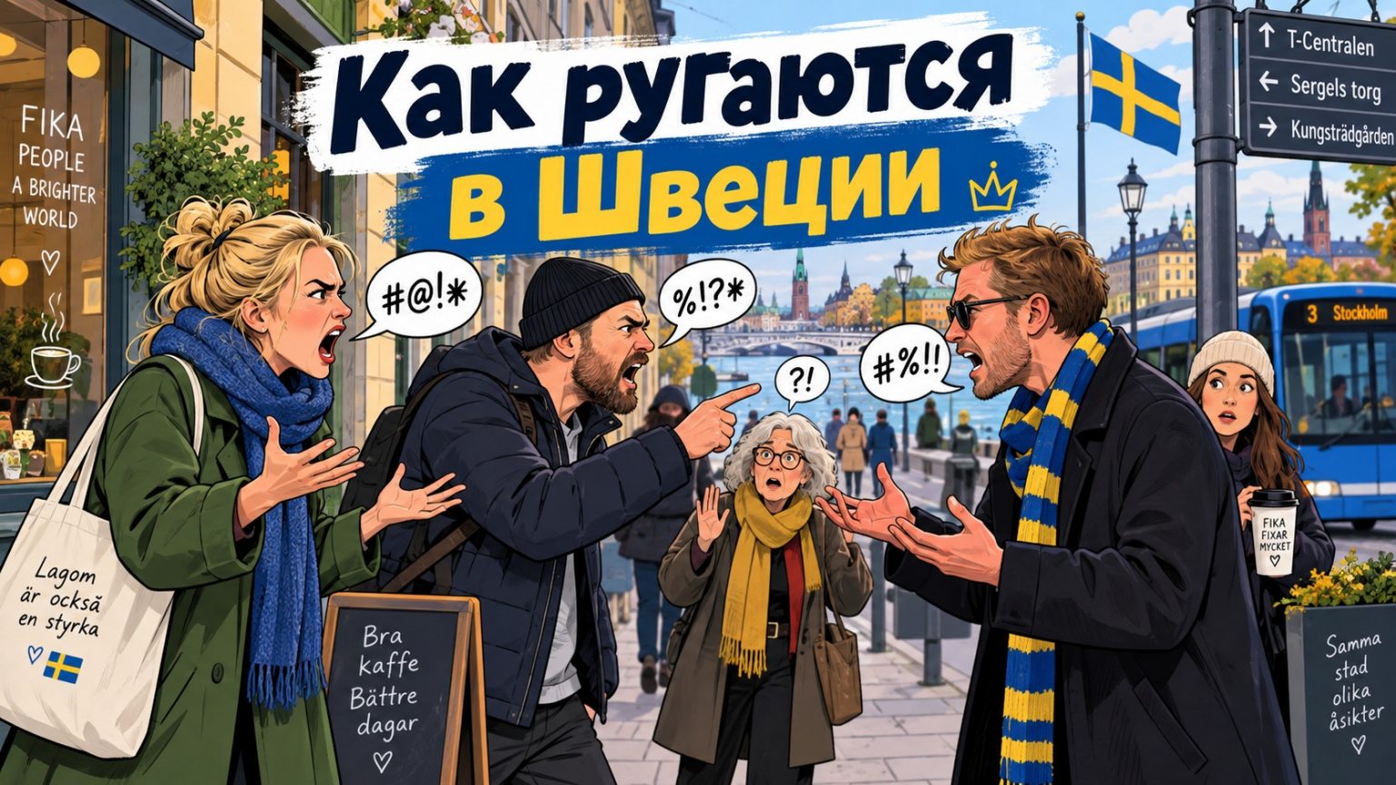 Матюки на шведском: популярные ругательства, перевод и значение шведских нецензурных слов