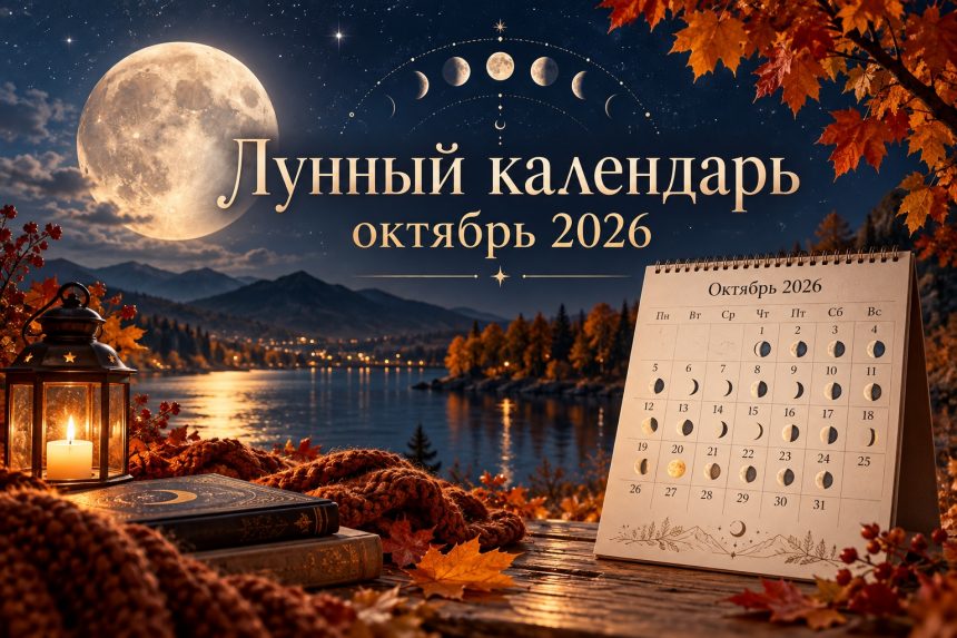 Лунный календарь октябрь 2026: благоприятные и неблагоприятные дни, фазы Луны