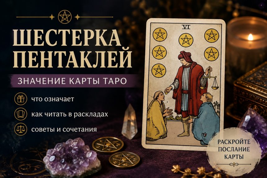 Карта Таро Шестерка Пентаклей: что означает и как читать в раскладах
