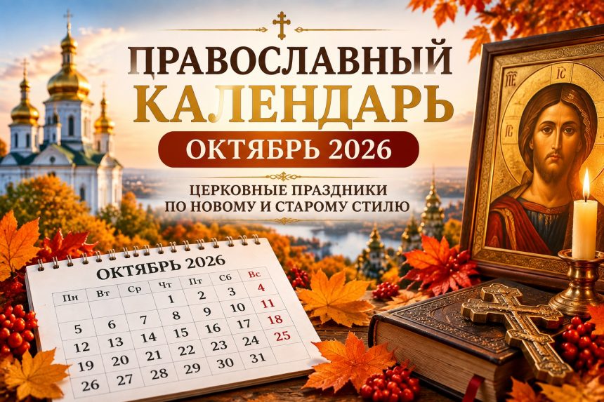 Православный календарь и церковные праздники октябрь 2026 в Украине: новый и старый стиль