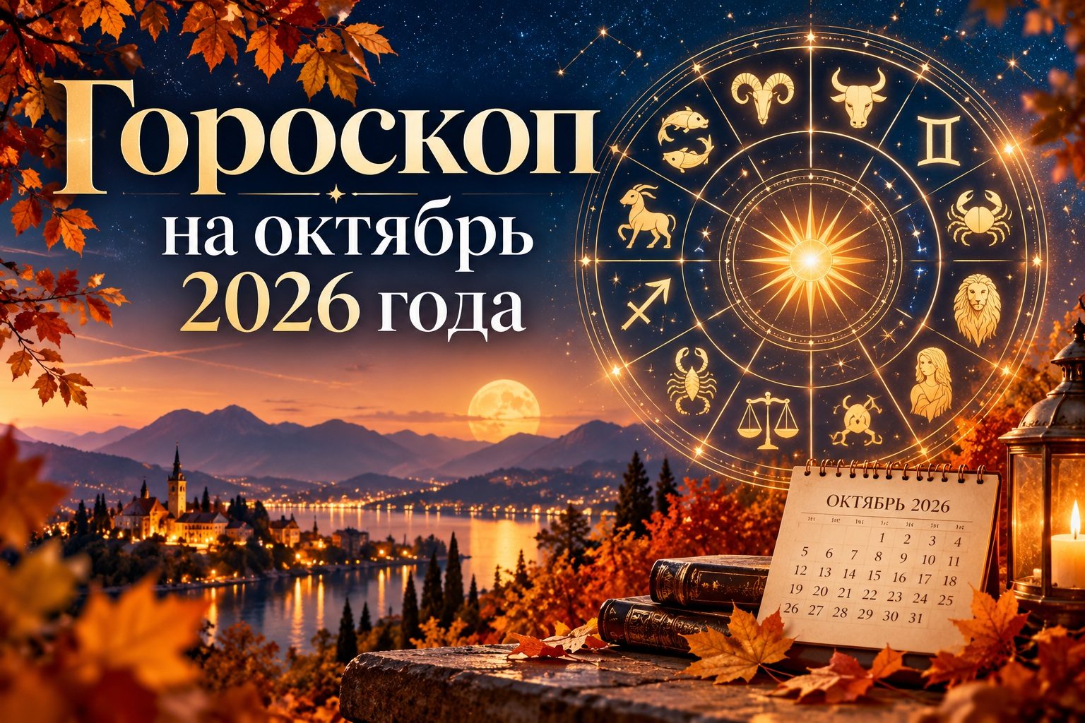 Гороскоп октябрь 2026 года: астрологический прогноз для всех знаков Зодиака