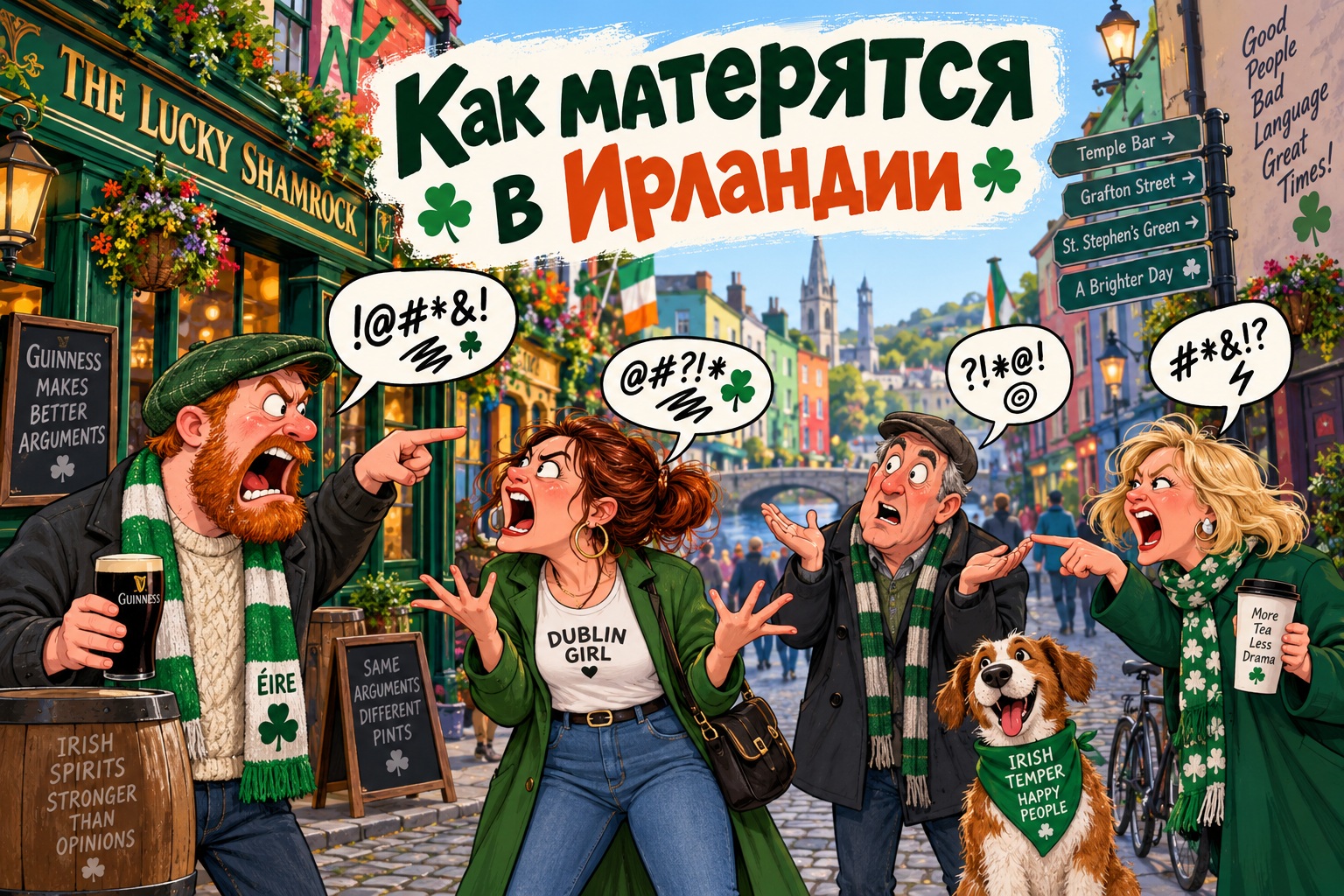 Матюки на ирландском: как ругаются в Ирландии и что означают грубые слова на русском