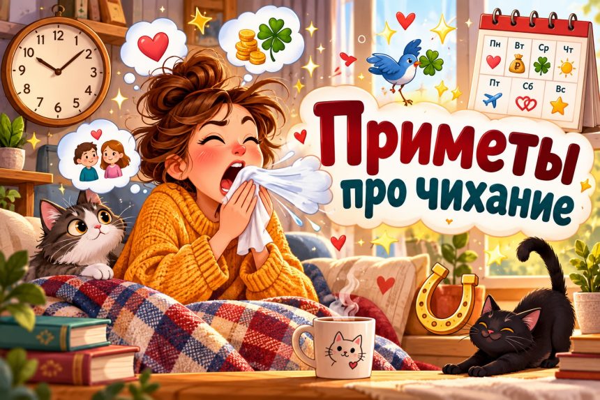 Чихалка по времени и дням недели: приметы для женщин и мужчин