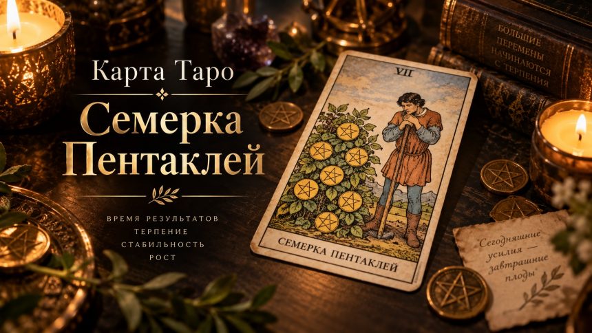 Карта Таро Семерка Пентаклей: что означает и как читать в раскладах