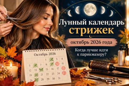 Лунный календарь стрижек октябрь 2026 года: когда лучше идти к парикмахеру, а какие дни неблагоприятные для смены имиджа