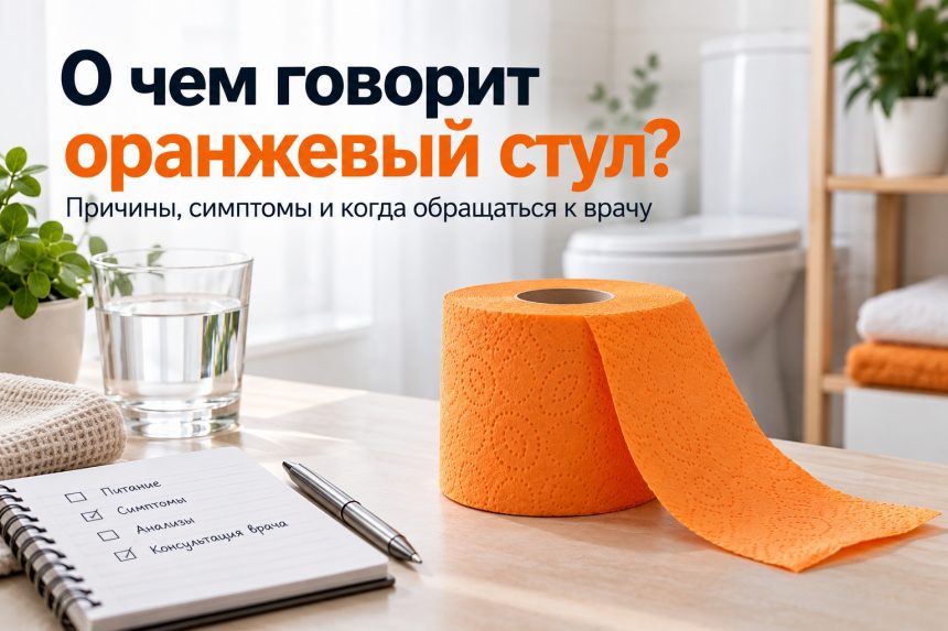 Оранжевый кал у взрослого: причины изменения цвета стула и когда нужно обратиться к врачу
