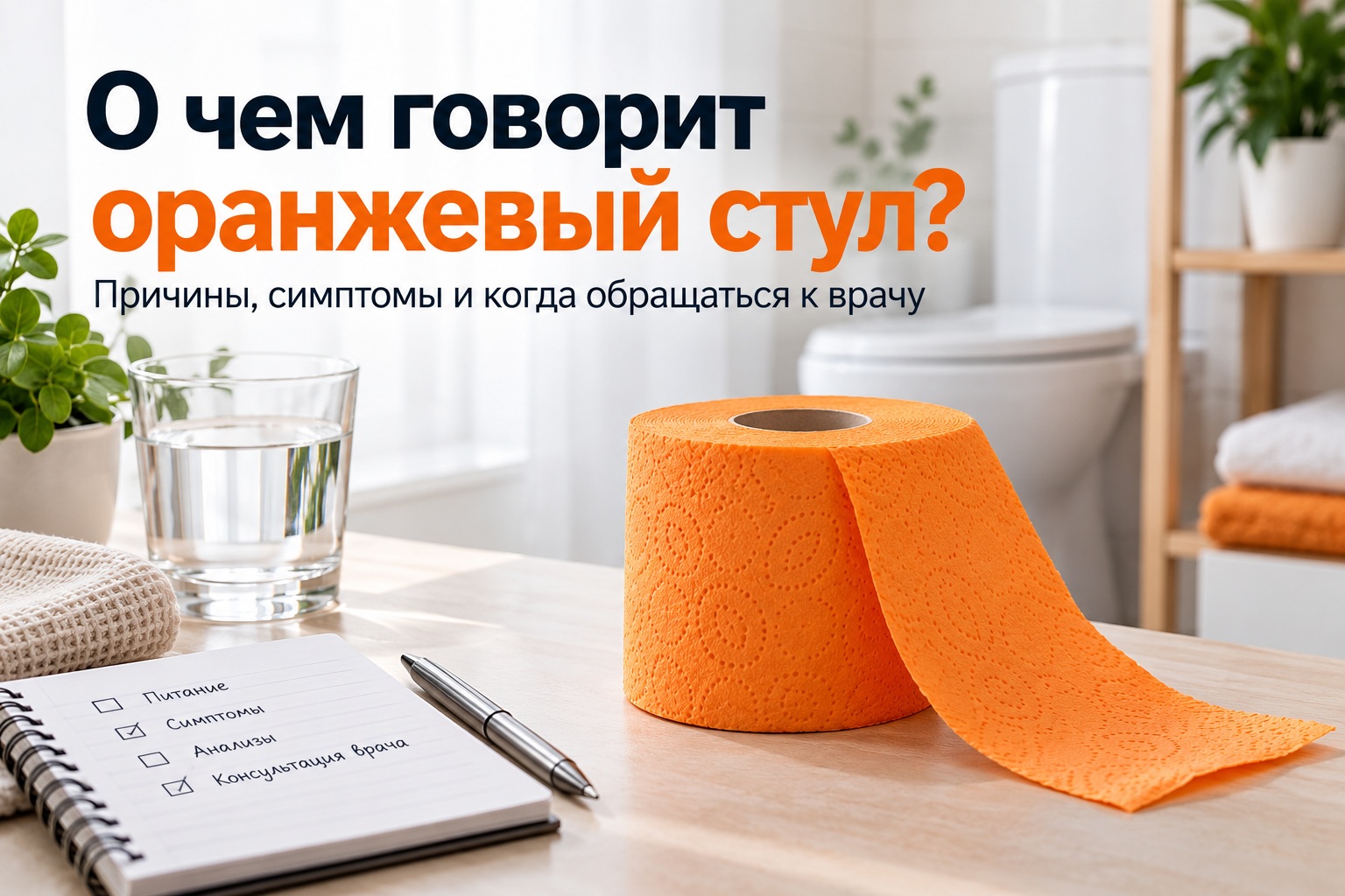 Оранжевый кал у взрослого: причины изменения цвета стула и когда нужно обратиться к врачу