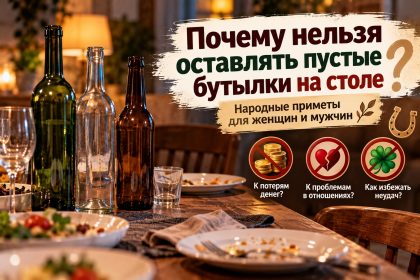 Почему нельзя оставлять пустые бутылки на столе: приметы для женщин и мужчин, значение суеверия