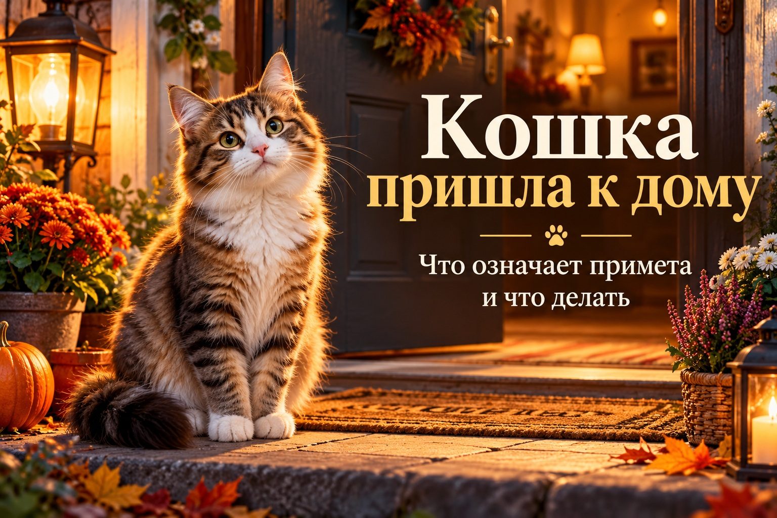 Кошка пришла к дому или прибилась к семье: что означает примета, к чему готовиться и что делать