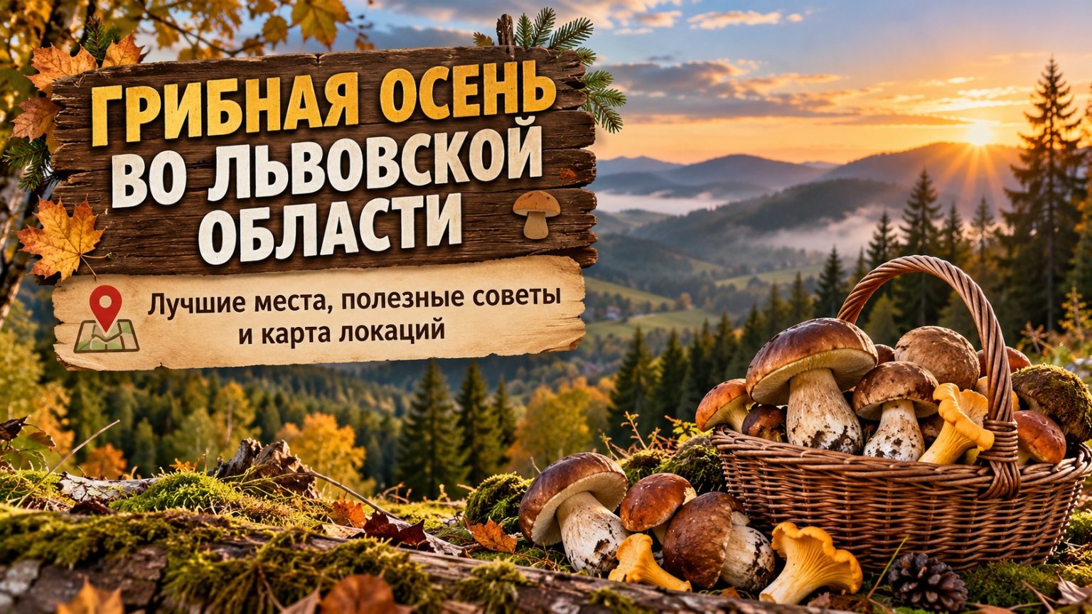 Грибные места во Львове и Львовской области: где искать и как собирать грибы осенью 2026