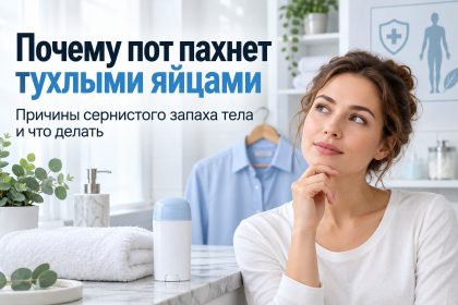 Почему пот пахнет тухлыми яйцами: причины сернистого запаха тела и что делать