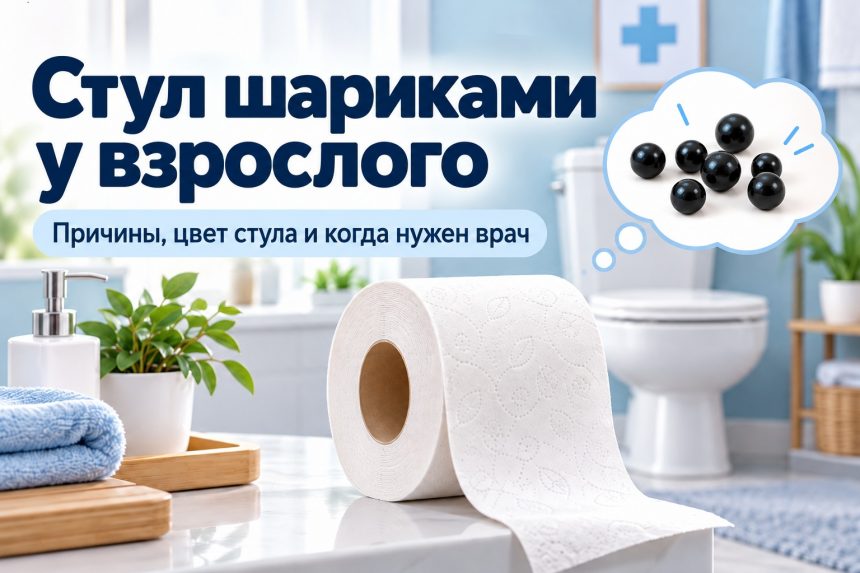 Кал шариками у взрослого: причины изменения цвета стула и когда нужно обратиться к врачу