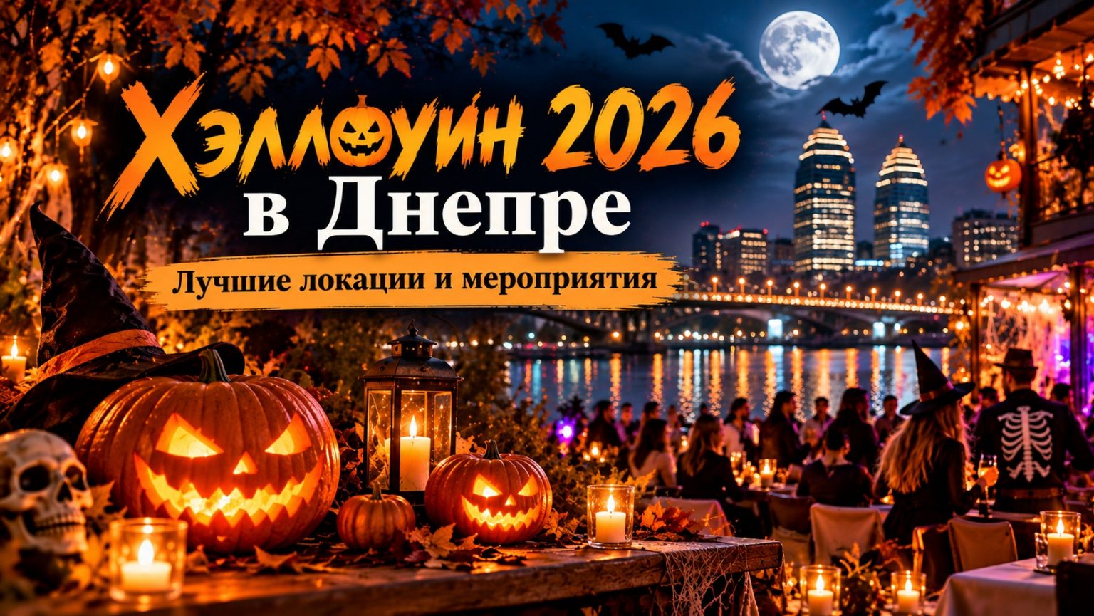 Где отпраздновать Хэллоуин 2026 в Днепре: афиша мероприятий, вечеринки, концерты и цены на билеты
