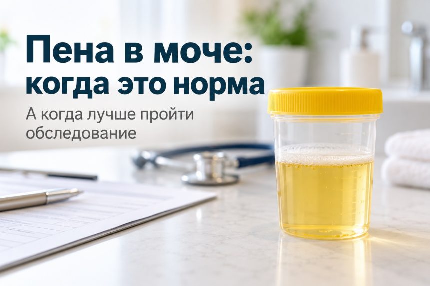 Почему моча пенится: когда это бывает безобидно и когда стоит обратиться к врачу