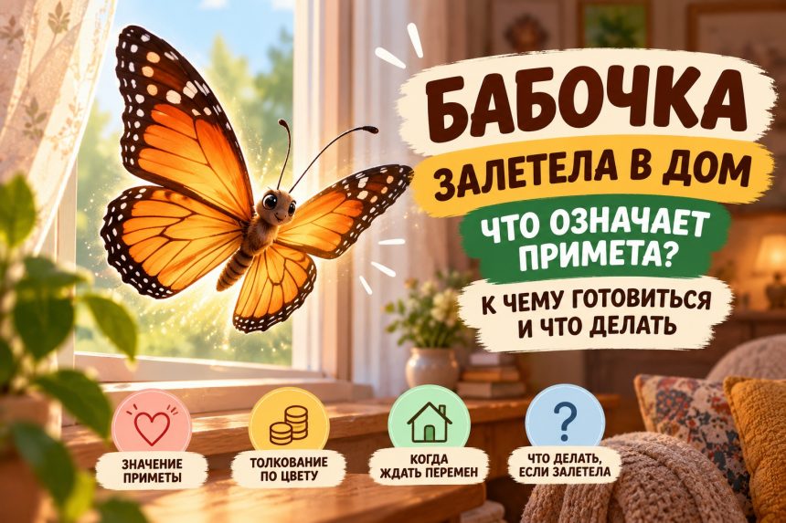 Бабочка залетела в дом: что означает примета, к чему готовиться и что делать