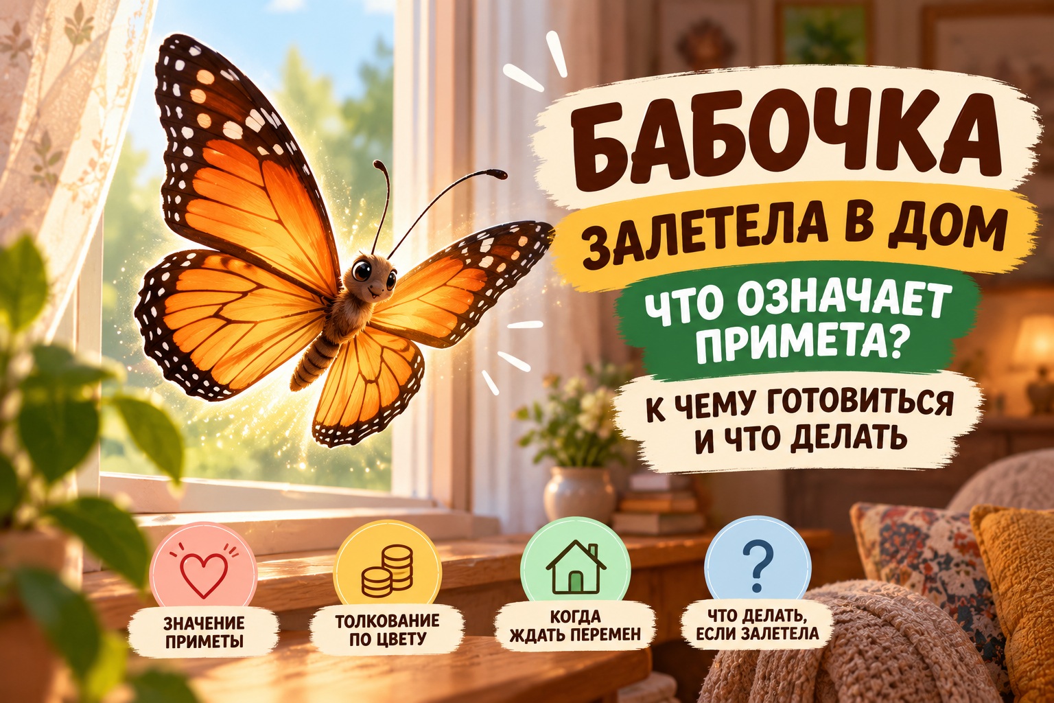 Бабочка залетела в дом: что означает примета, к чему готовиться и что делать