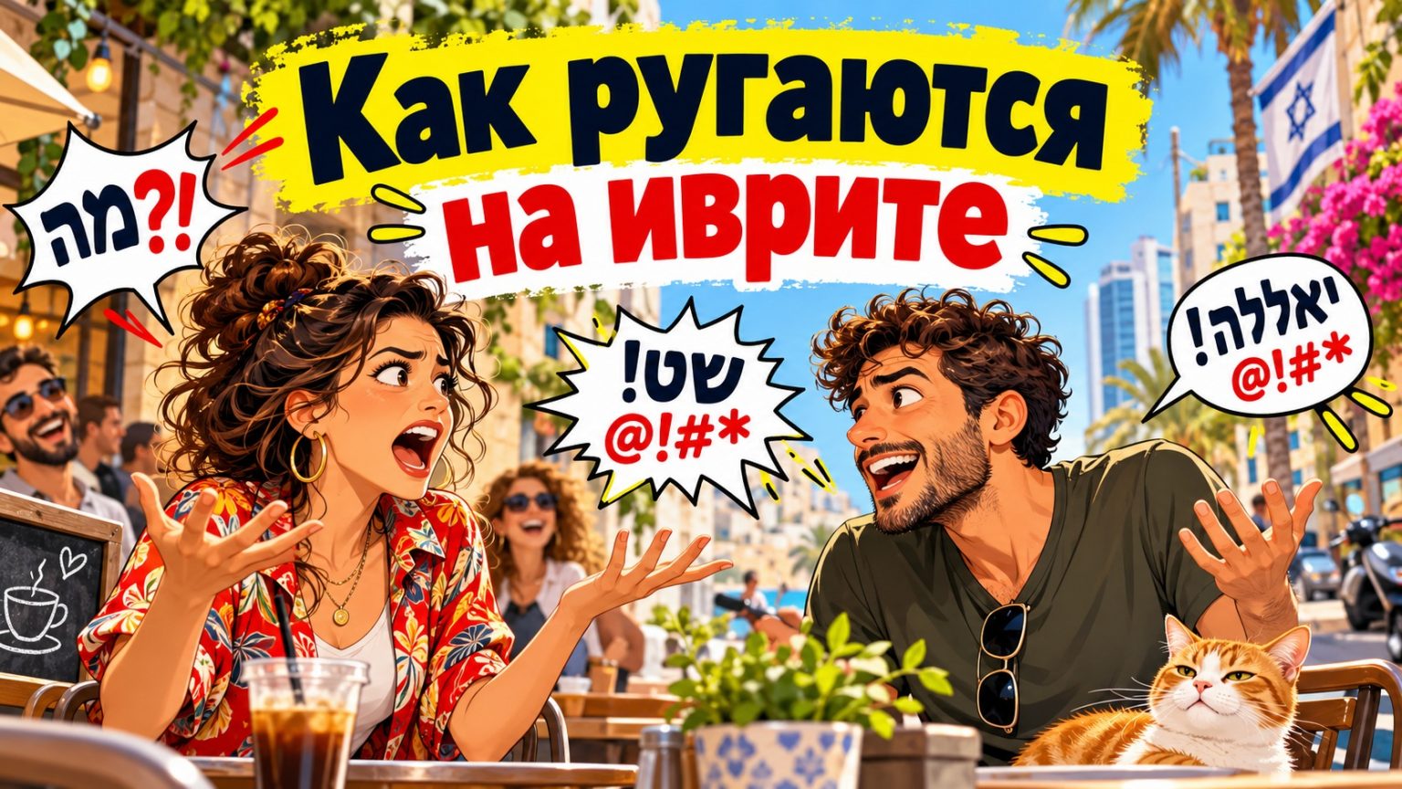 Матюки на иврите: популярные ругательства с переводом на русский