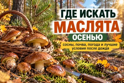 Где искать маслята осенью: сосны, почва, погода и лучшие условия после дождя