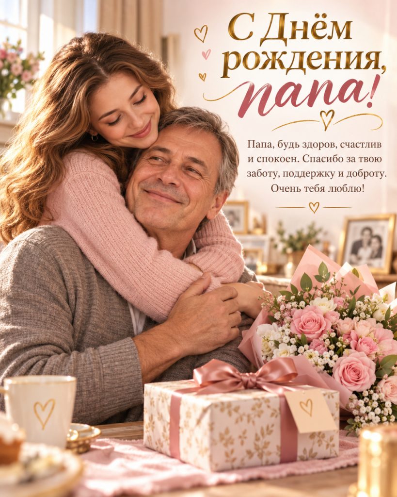 Как поздравить папу с днем рождения: картинки, открытки и пожелания на русском