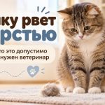 Кошку рвет шерстью: как часто это нормально, почему появляются комки и когда нужен ветеринар