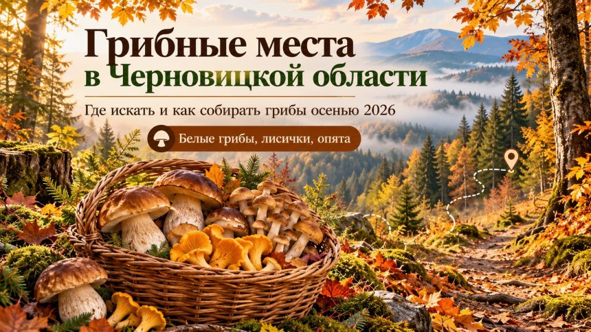 Грибные места в Черновицкой области: где искать и как собирать грибы осенью 2026