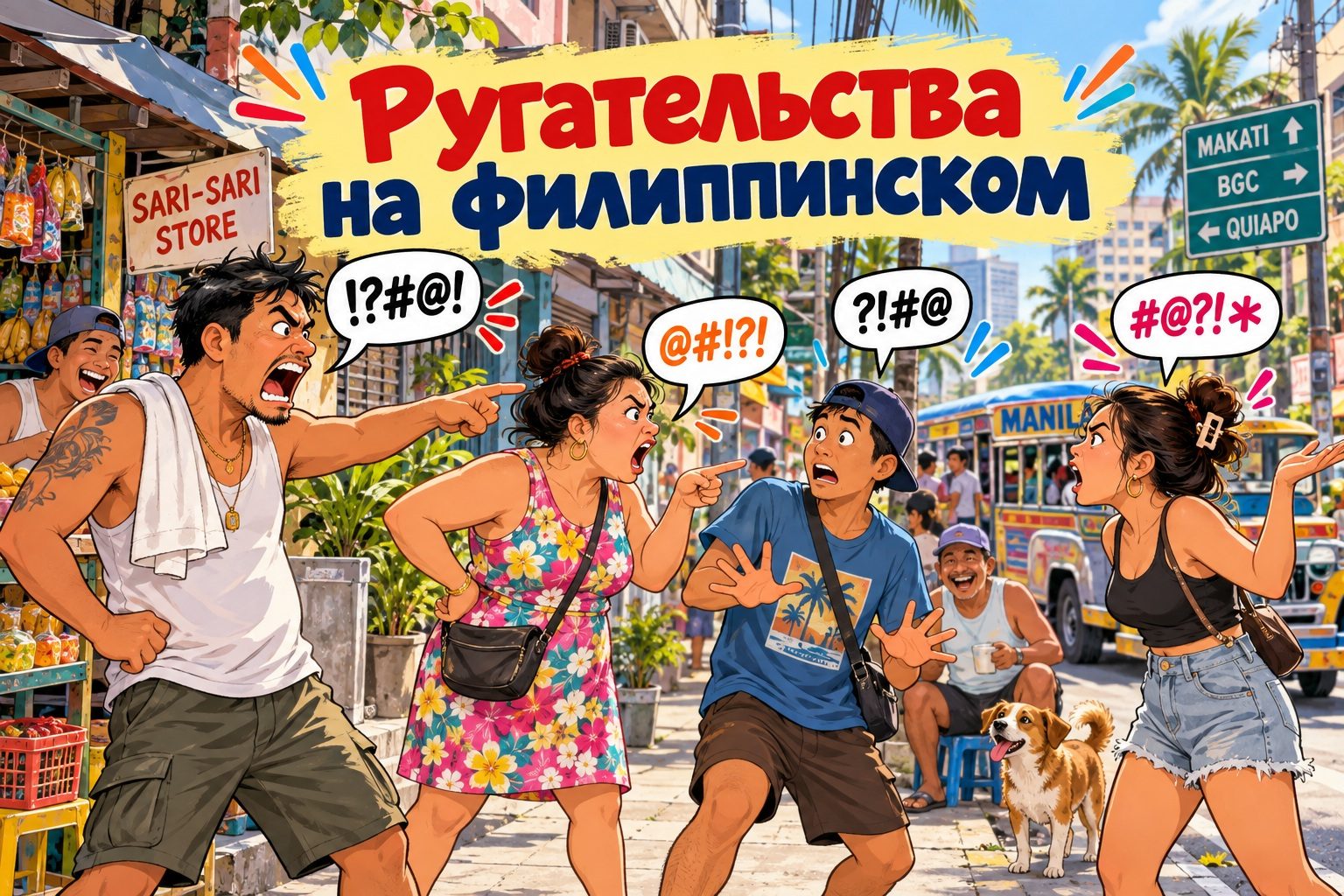 Матюки на филиппинском: как ругаются на Филиппинах и что означают эти слова на русском