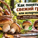 Как определить свежесть гриба по шляпке и ножке: признаки хороших и испорченных грибов