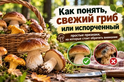 Как определить свежесть гриба по шляпке и ножке: признаки хороших и испорченных грибов