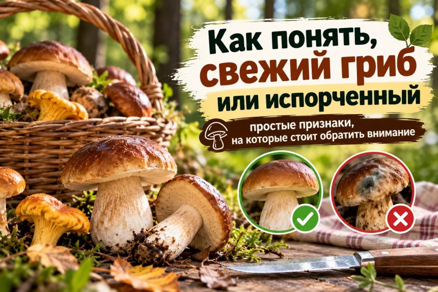 Как определить свежесть гриба по шляпке и ножке: признаки хороших и испорченных грибов