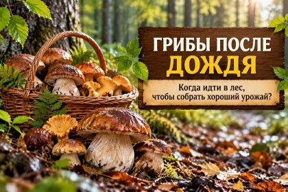 Когда лучше идти за грибами после дождя: сколько ждать, где искать и как выбрать удачное время для тихой охоты