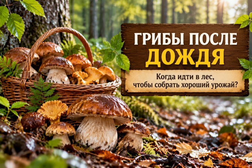 Когда лучше идти за грибами после дождя: сколько ждать, где искать и как выбрать удачное время для тихой охоты