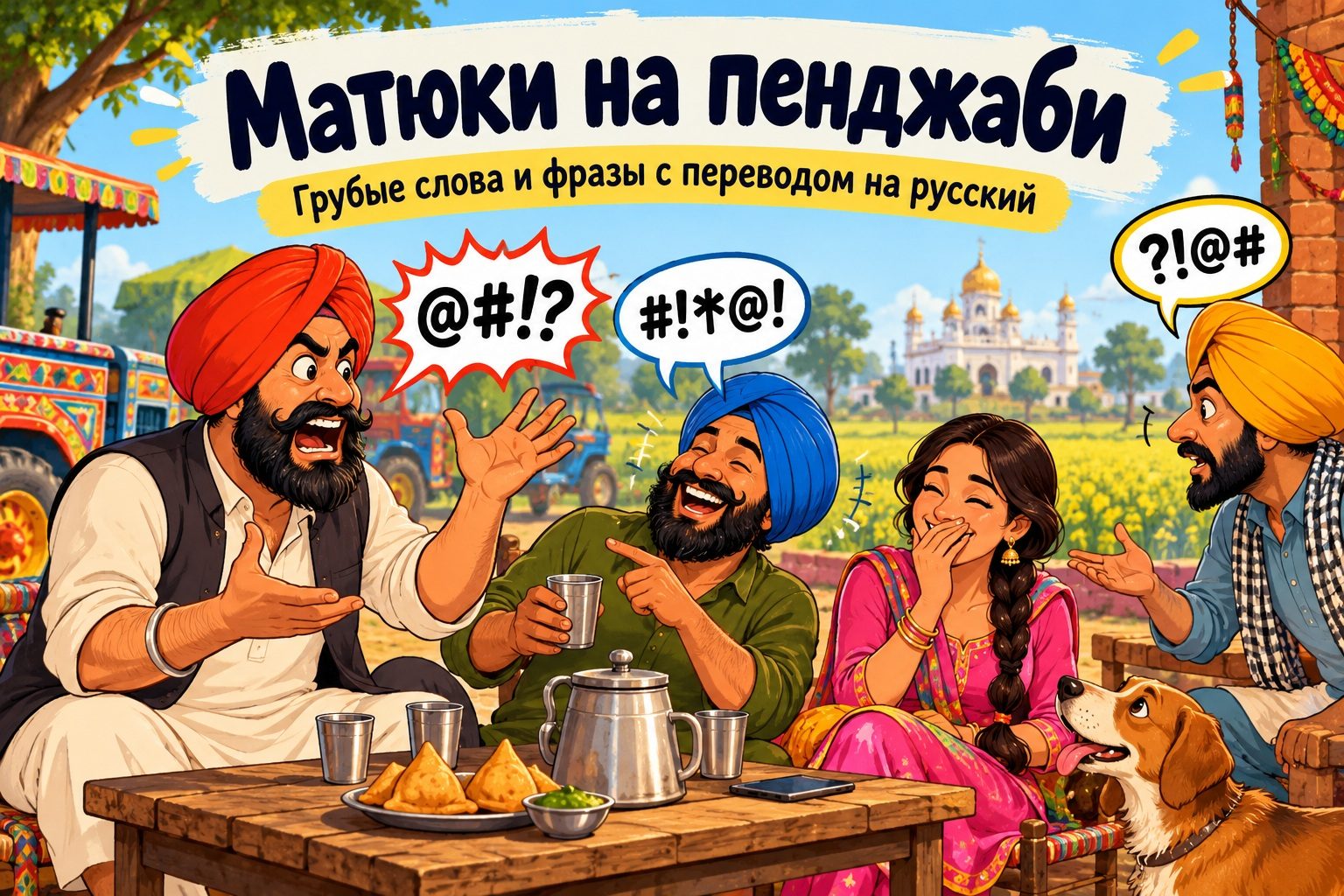 Матюки на пенджаби: грубые слова и фразы с переводом на русский