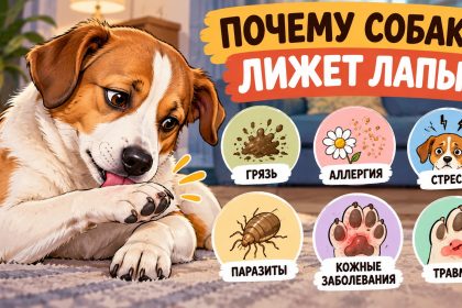 Почему собака постоянно лижет лапы: 7 причин от обычной грязи до аллергии и стресса