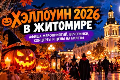 Где отпраздновать Хэллоуин 2026 в Житомире: афиша мероприятий, вечеринки, концерты и цены на билеты