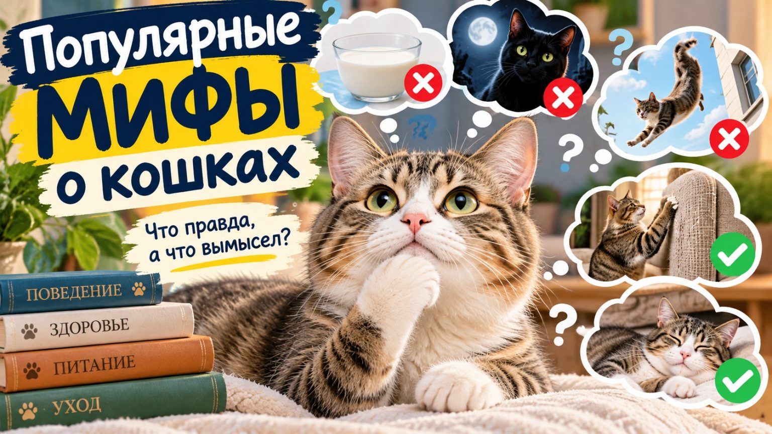 Мифы о кошках, в которые до сих пор верят: что подтверждают ветеринары, а что нет