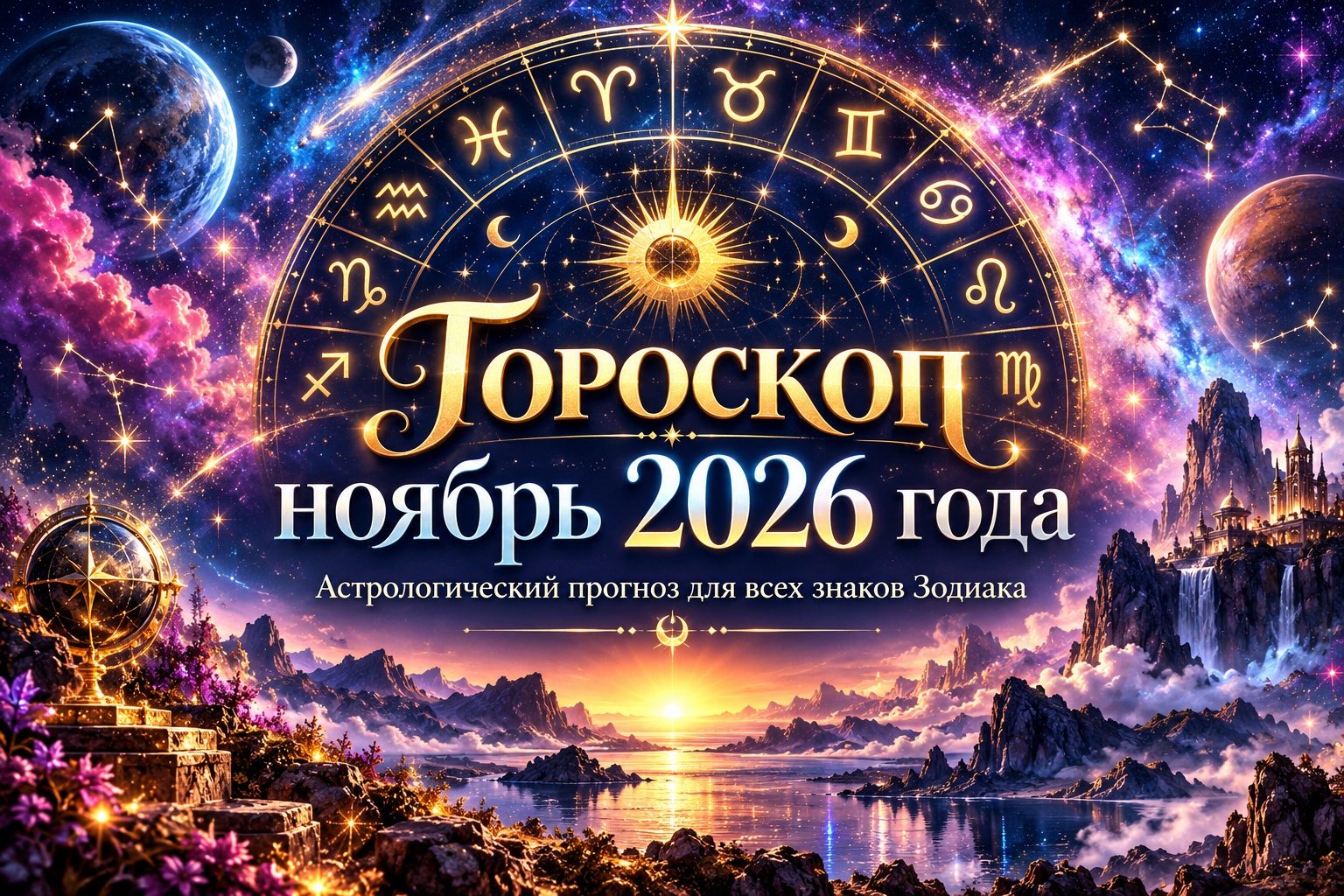 Гороскоп ноябрь 2026 года: астрологический прогноз для всех знаков Зодиака
