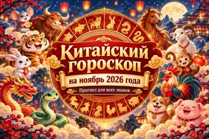 Китайский гороскоп на ноябрь 2026 года: что ждет все 12 знаков восточного Зодиака