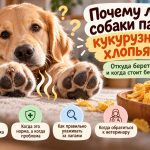 Почему лапы собаки пахнут кукурузными хлопьями: откуда берется необычный запах и когда стоит беспокоиться