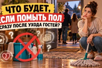 Почему нельзя мыть пол сразу после ухода гостей: что означает примета и какие неприятности она предвещает
