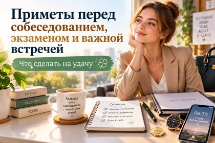 Приметы перед собеседованием, экзаменом и важной встречей: что сделать на удачу