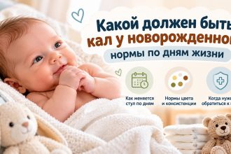 Какой должен быть кал у новорожденного: нормы по дням жизни, цвет и частота стула