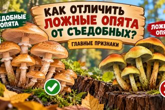 Как отличить ложные опята от съедобных: главные признаки и простая памятка