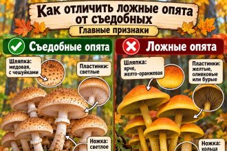 Как отличить ложные опята от съедобных: главные признаки и простая памятка