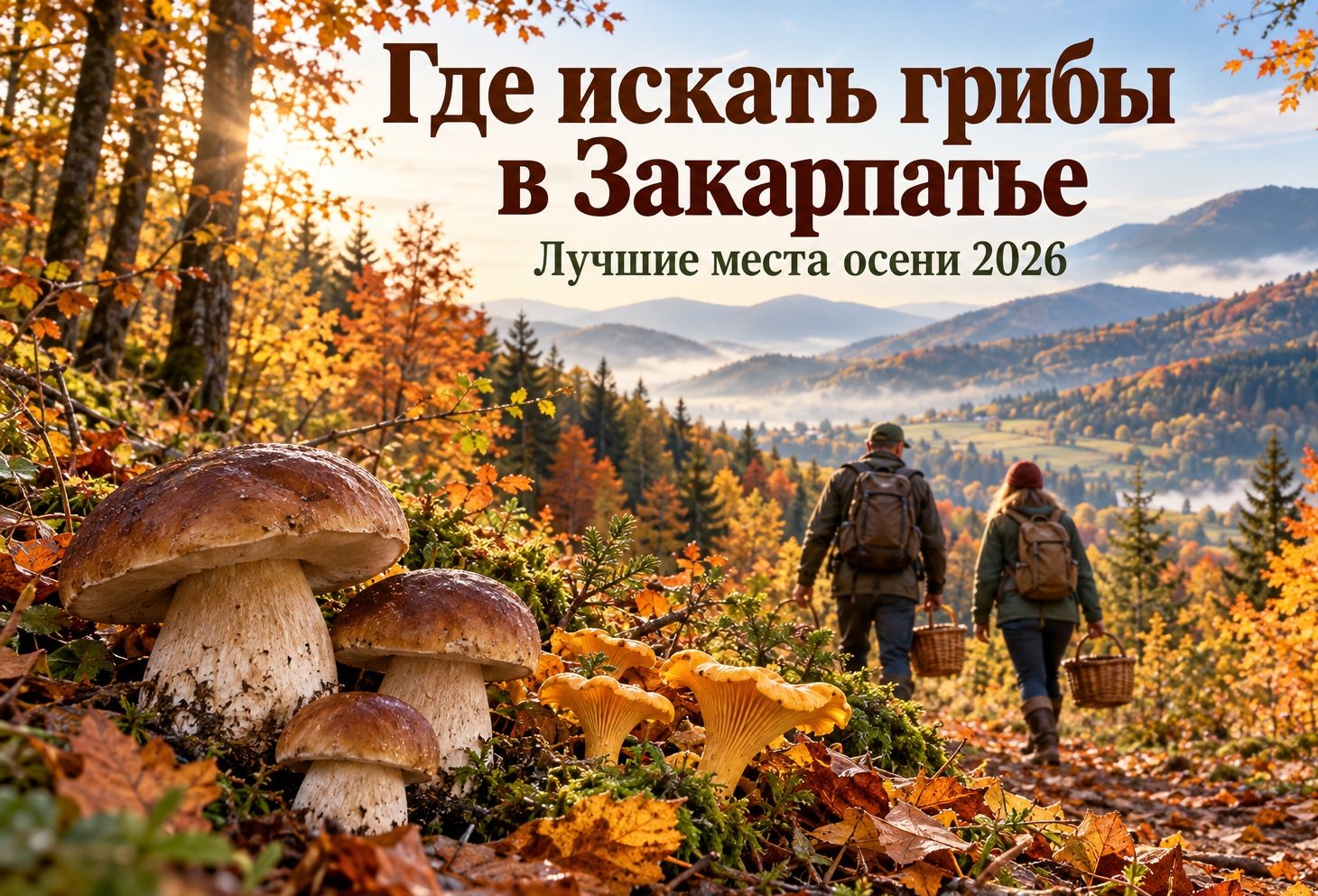 Грибные места в Ужгороде и Закарпатье: где искать и как собирать грибы осенью 2026