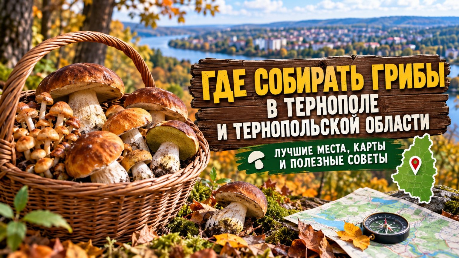 Грибные места в Тернополе и Тернопольской области: где искать и как собирать грибы осенью 2026
