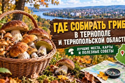 Грибные места в Тернополе и Тернопольской области: где искать и как собирать грибы осенью 2026