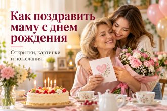 Как поздравить маму с днем рождения: картинки, открытки и пожелания на русском